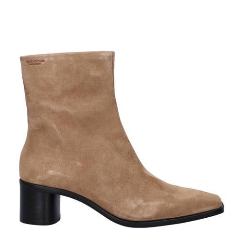 Vagabond Fay suède enkellaarzen beige