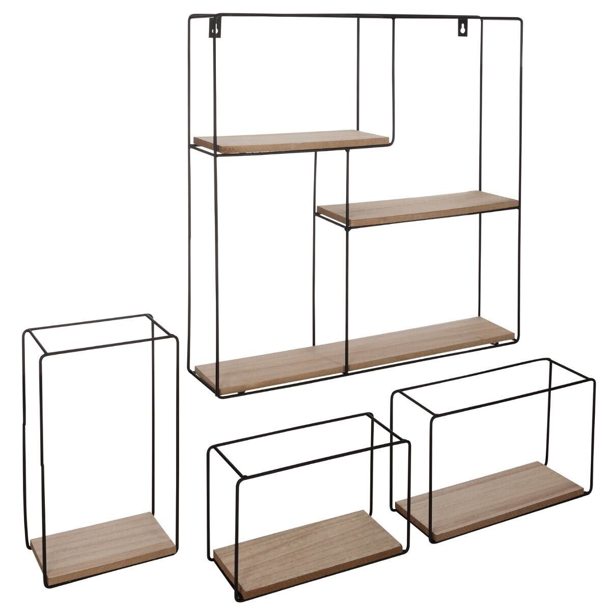 Atmosphera Wandplanken set van 4