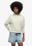 Superdry Luxe Sportsweatshirt Ronde Hals Losse Pasvorm Dames Truien Smoke Blue Katoen/Polyester