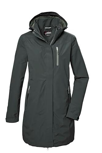 killtec dames Functionele parka/parka met afritsbare capuchon KOS 30 WMN PRK, dunkelgrün, 38, 42918-000