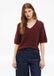 s.Oliver Strickpullover V-hals Lange Mouw Katoen/Acryl Bordeaux