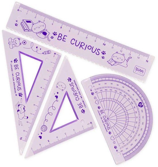 Legami - Geometrieset - Kitty Paars