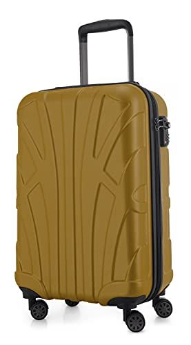 Suitline Koffer Trolleyset - 3 Maten - Herfstgoud - 55 cm