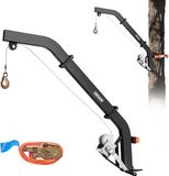 VEVOR Wildtakel voor Boommontage, Capaciteit 160 Kg, Wildhefsysteem met Ratelband, Robuuste Hertenhanger voor Het Villen, Reinigen en Ophangen van Wilde Dieren, 1200 X 310 X 130 mm, Zwart