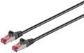 S-Impuls Patchkabel cat6A S/FTP PIMF Halogenfrei schwarz 0,25m