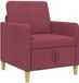 vidaXL Bank met opbergruimte Wijnrood Polyester 72 x 78 x 87 cm