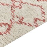 Beliani BUXAR - Laagpolig Vloerkleed - Beige - 80 x 150 cm - Katoen