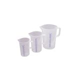 De Buyer Kunststof gegradueerde kruikpot – Hoogte: 21,5 cm, transparant, 3 L