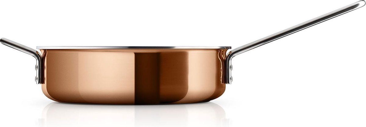Eva Trio Sauteerpan - 24 cm - Koper/Zilver - 5706631069144