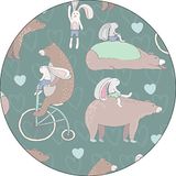 Bonateks Tapis de souris rond imprimé numériquement