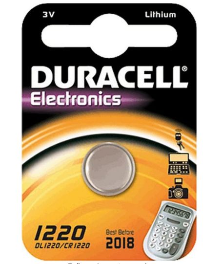 Duracell CR1220 Lithium Button Cell Battery - 3V - Single Pack