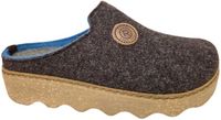 Rohde 6122 72 Pantoffels Open Sloffen Bruin/Blauw Vilt Dames - Bruin - 38