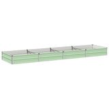 VidaXL Verhoogd tuinbed pastelgroen 320 x 80 x 24 cm koudgewalst staal