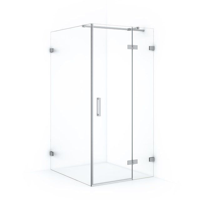 Maxaro Douchecabine Diamond 110x100cm 8mm Helder Veiligheidsglas Chroom met Draaideur