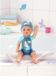 BABY BORN: Poupée, garçon, nageur, 30 cm, avec maillot de bain et bonnet, jouet de bain, à partir de 1 an, bleu