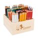 JOLLY Classpack Houten supersticks Classic, complementary kleuren, houten doos met 144 kleurpotloden, 12 aanvullende kleuren, onbreekbaar en niet giftig, ideaal voor school en kleuterschool