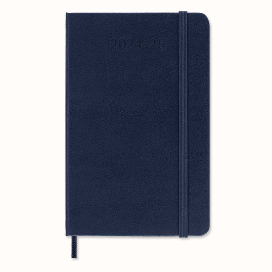 Moleskine 18 Maanden Agenda 2024/2025 - Pocket - Harde Kaft - Saffier Blauw