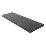 Buffetdienblad Asami Ware Buffetdienblad, 53 x 16,2 x 1,7 cm, marmer, zwart, melamine