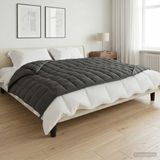 vidaXL Verzwaringsdeken Antraciet 140 x 200 cm 6 kg 100% Katoen
