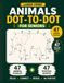 Dot to Dot Book for Seniors: Large Print Animals – 47 Easy Connect the Dot Puzzles with Positive Quotes