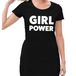 Bellatio Decorations Shoppartners Bv Girl Power tekst jurkje zwart dames - dames jurk 42