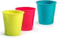 Forte Plastics 24x stuks Drinkglazen/limonadeglazen gekleurd 200 ml - Sapglazen/waterglazen onbreekbaar kunststof voor kinderen