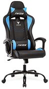 IntimaTe WM Heart Gaming-stoel, gamerstoel met ergonomische rugleuning, verstelbare hoofdsteun en lendensteun (blauw)