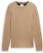 Tom Tailor Pull en maille en coton Taille M marron noisette chiné