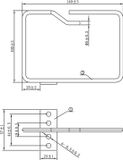 Roline 19" kabelmanager, 140x100mm, metaal, zilver