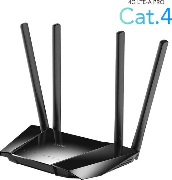 Cudy N300 4G Router met 150 Mbps LTE, Dual WAN/LAN en VPN Support