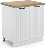Vicco Fame-Line Wastafelkast – 80 cm, WB Eik Wit Landhuis