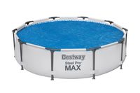 Bestway Ronde Zwembadafdekking met Zonne-Energie voor Bovengrondse Zwembaden van 3,05 m