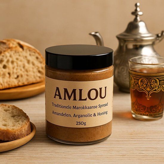 Trotec Amlou Traditionele Marokkaanse Spread Amandelen Arganolie Honing 250g