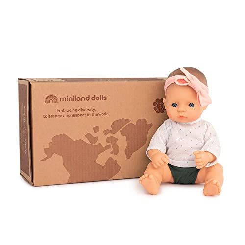 Miniland Dolls cadeauset: 32 cm grote pop en bos