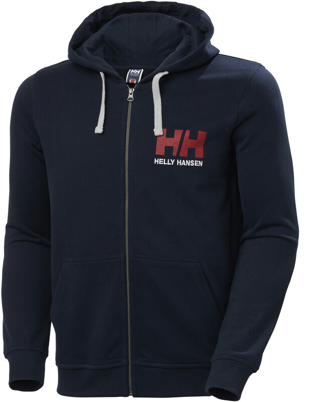 Helly Hansen HH Logo Capuchon Trui met Doorlopende Rits Heren, navy M 2020 Sweatshirts & Trainingsjassen