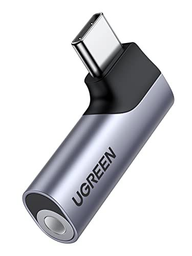 UGREEN USB C naar 3.5mm Jack Adapter met DAC Chip Compatibel met Galaxy S22 S21, iPad Mini 6 2021, iPad Pro Air 4 2020, Huawei P40 P30 enz. (Grijs)