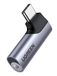 UGREEN USB C naar 3.5mm Jack Adapter met DAC Chip Compatibel met Galaxy S22 S21, iPad Mini 6 2021, iPad Pro Air 4 2020, Huawei P40 P30 enz. (Grijs)