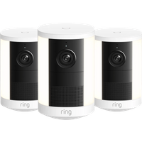 Ring Spotlight Camera 2e Generatie Batterij Wit 3-Pack