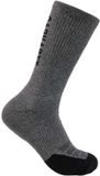 Carhartt Chaussettes mi-lourdes Logo, lot de 3, Carbon, Heather