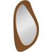 Pangivo Miroir Mural Décoratif Style Fenêtre Cadre En Placage De Pin Bois Naturel 91,5 X 45 Cm