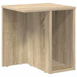 vidaXL Bijzettafel Sonoma Eik 37 x 32 x 40 cm Bewerkt Hout
