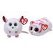 TY - Knuffel - Teeny Puffies - Christmas Mouse & Tabor Tiger - Meerkleurig