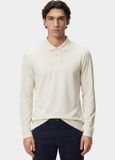 BOSS Black Polo lange mouw Wit Pado 30