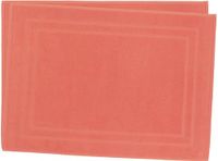Set van 2 badmatten, 50 x 70 cm, 100% katoen, 700 g/m², koraal