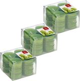 Trend Candles Geurtheelichtjes/Waxinelichtjes - 36x - Appel Geur - 4 Branduren