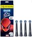 Oral-B iO Kids 6+ Elektrische tandenborstelkoppen, Marvel Spiderman, voor kinderen vanaf 6 jaar, zacht voor tanden en tandvlees, zwart, 4 stuks