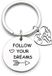 Tecreo Inspirerende 16e verjaardag sleutelhanger Follow Your Dreams sleutelhanger voor dochter, zus, vriendin, familie, verjaardagscadeau meisje