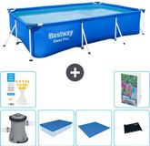 Bestway Rechthoekig Steel Pro Zwembad - 300 x 201 x 66 cm - Blauw