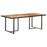 VidaXL Eettafel 200 cm Ruw Mangohout