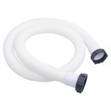 Syfax Poolschlauch 38 mm, 180 cm, mit Φ5 cm Innengewindeanschluss für Filterpumpe & Poolheizung